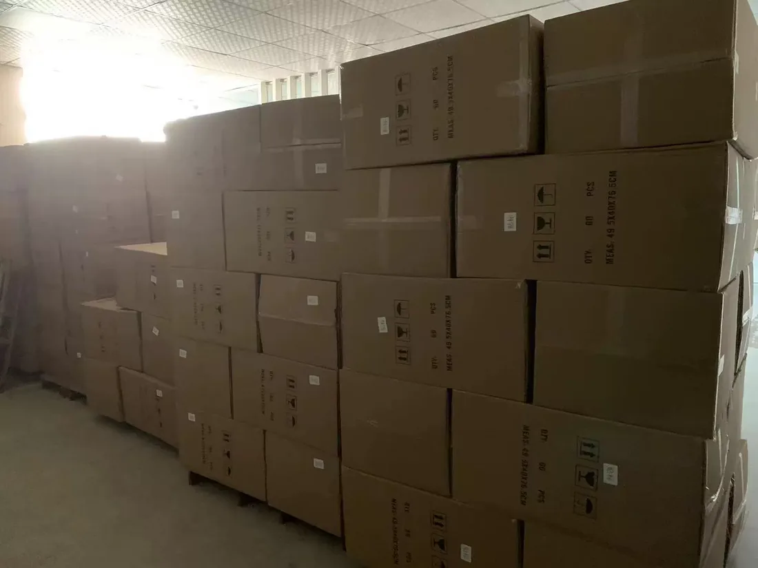 Finished-goods warehouse
